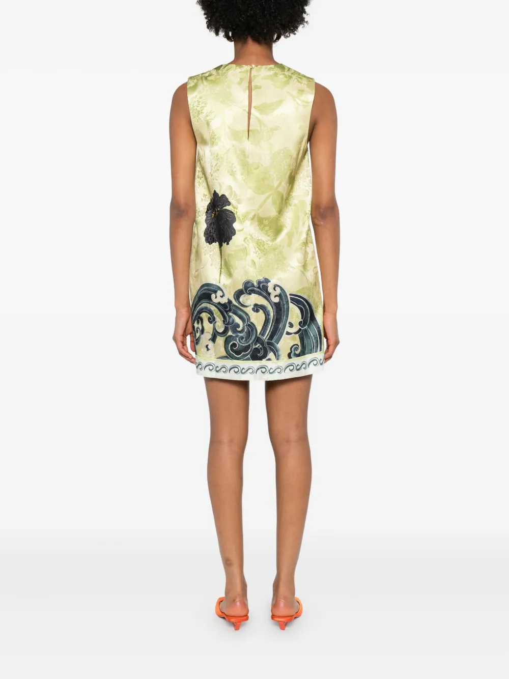 ALEMAIS Rochester mouwloze mini-jurk met bloemenprint Groen