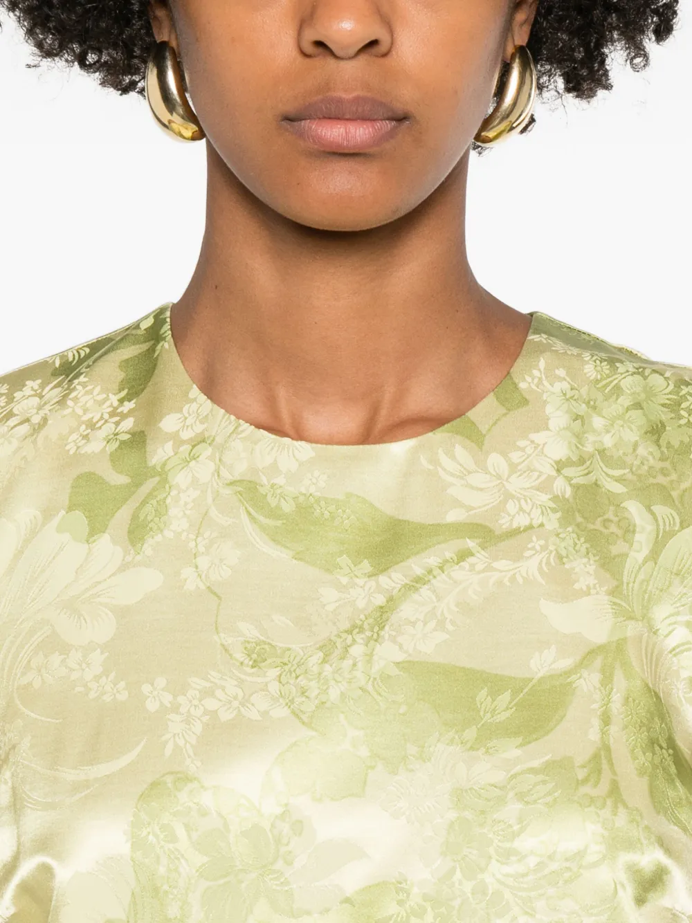 ALEMAIS Rochester mouwloze mini-jurk met bloemenprint Groen