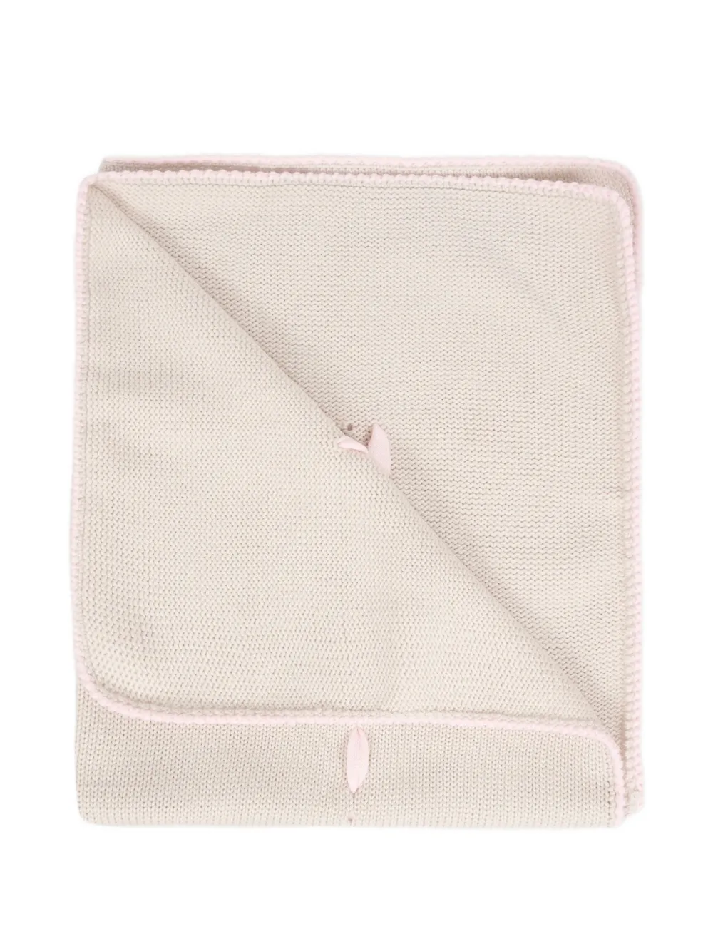 Little Bear Wollen deken met stiksels Beige