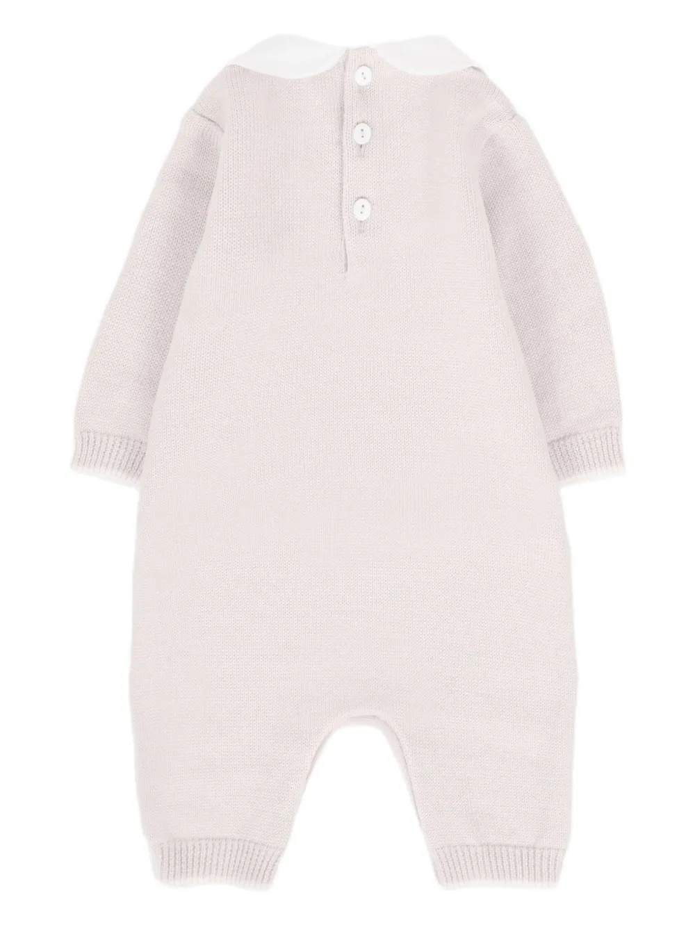 Little Bear Wollen jumpsuit met Peter Pan kraag Beige