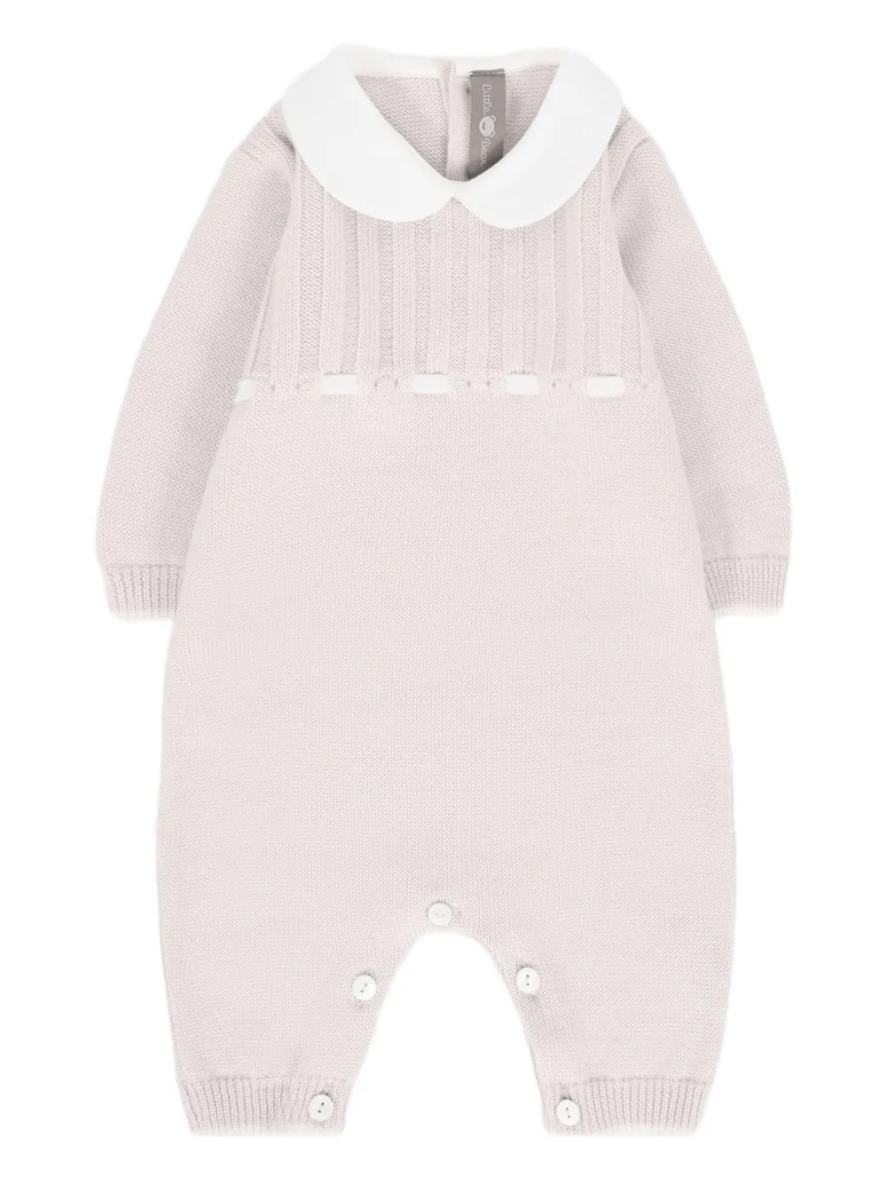 Little Bear Wollen jumpsuit met Peter Pan kraag Beige