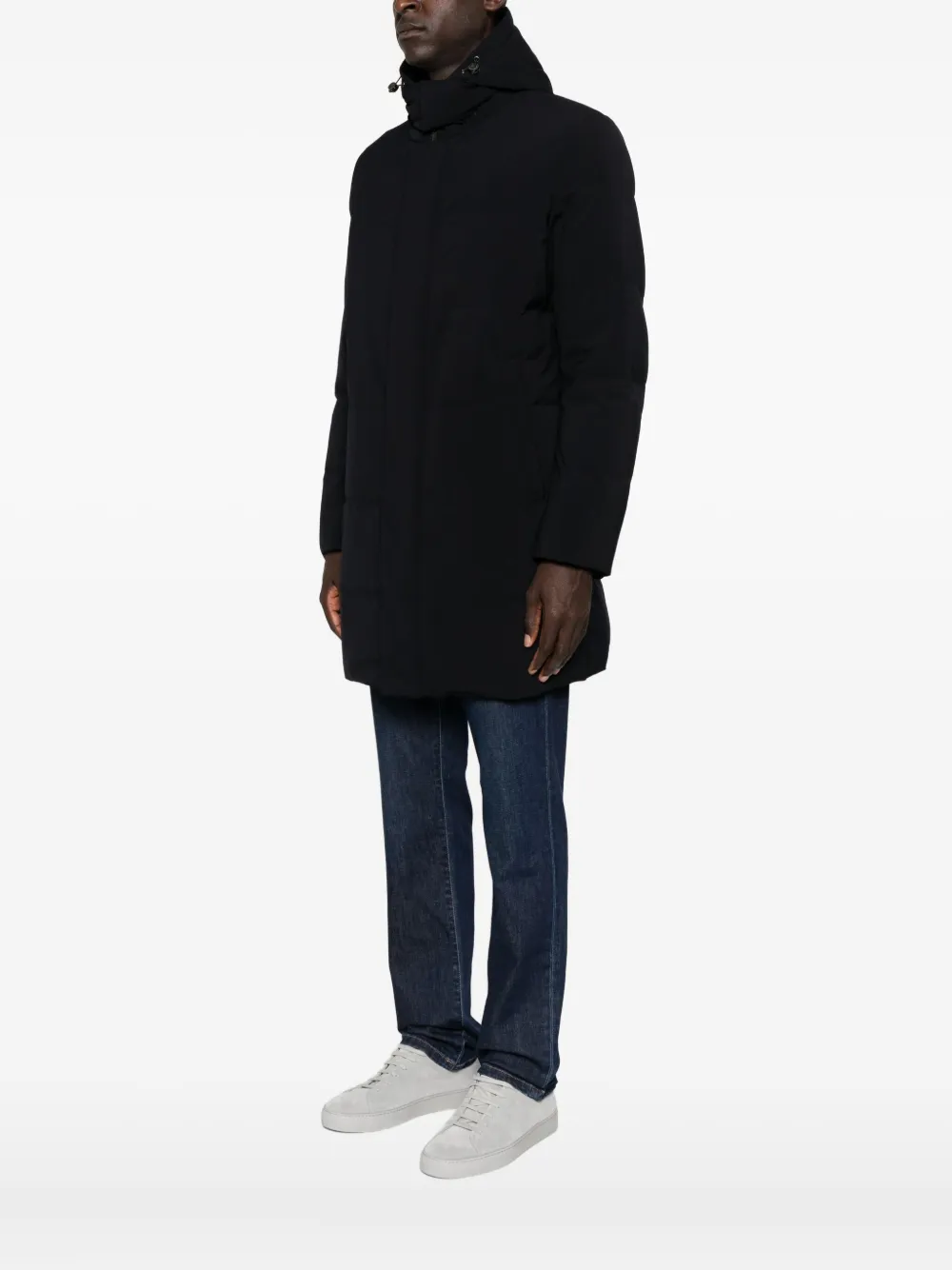 Montecore Hooded Zip-fastening Jacket In Black