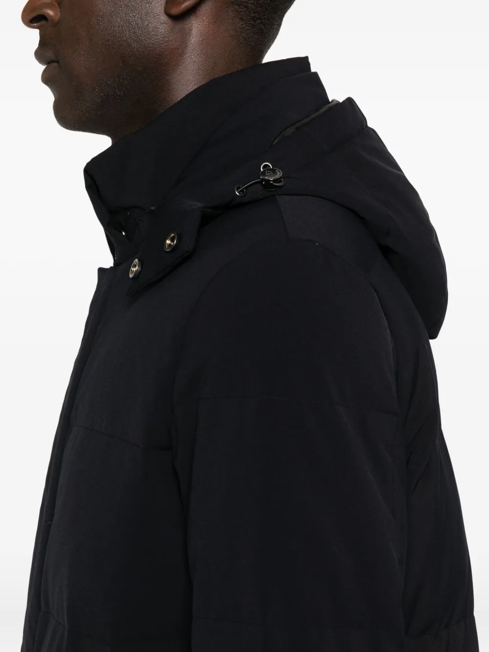 Montecore Hooded Zip-fastening Jacket In Black