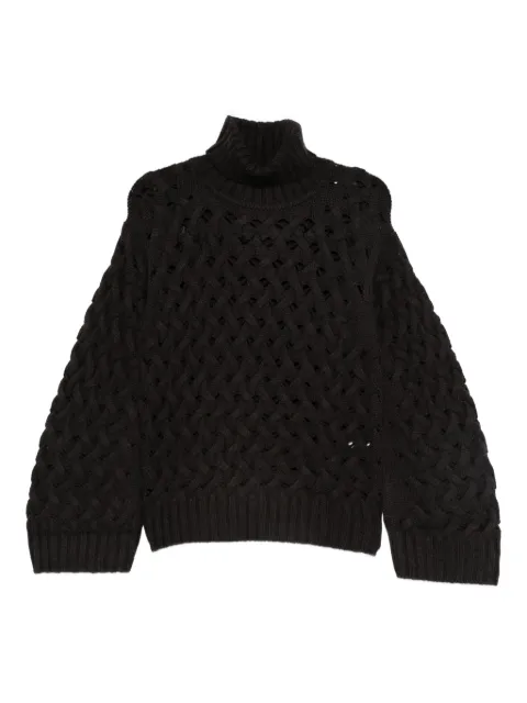 P.A.R.O.S.H. turtleneck open-knit sweater