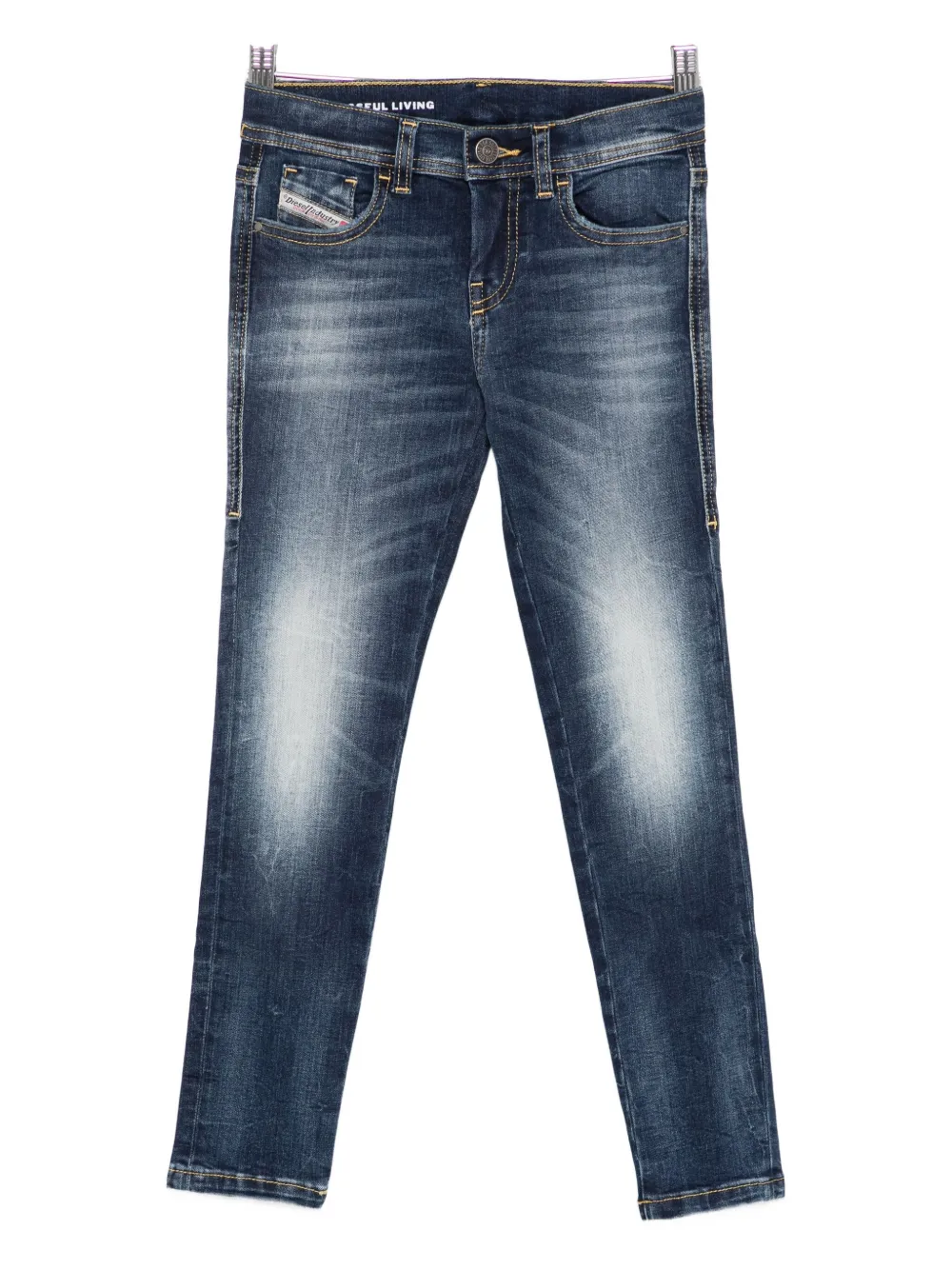 Diesel Faded-effect Jeans In Blue