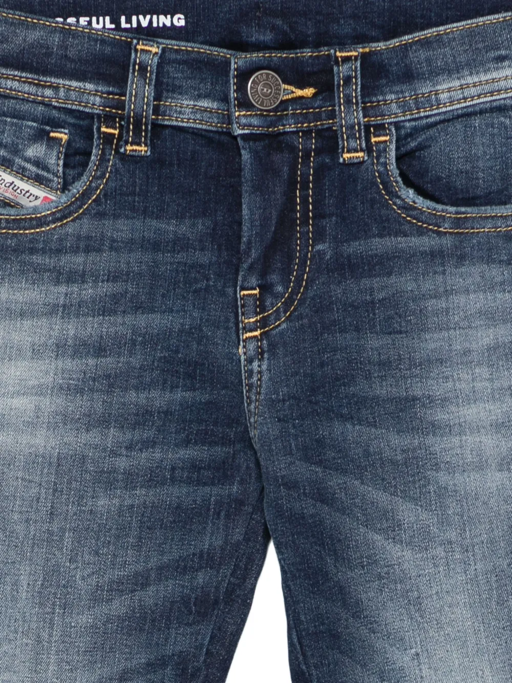 Diesel Kids Jeans met vervaagd effect Blauw