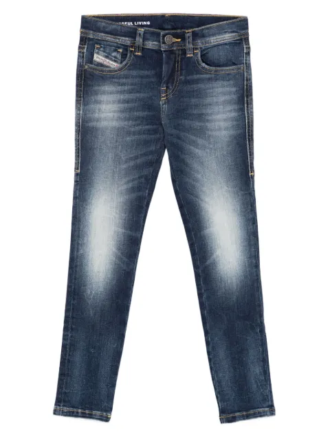 Diesel Kids faded-effect jeans