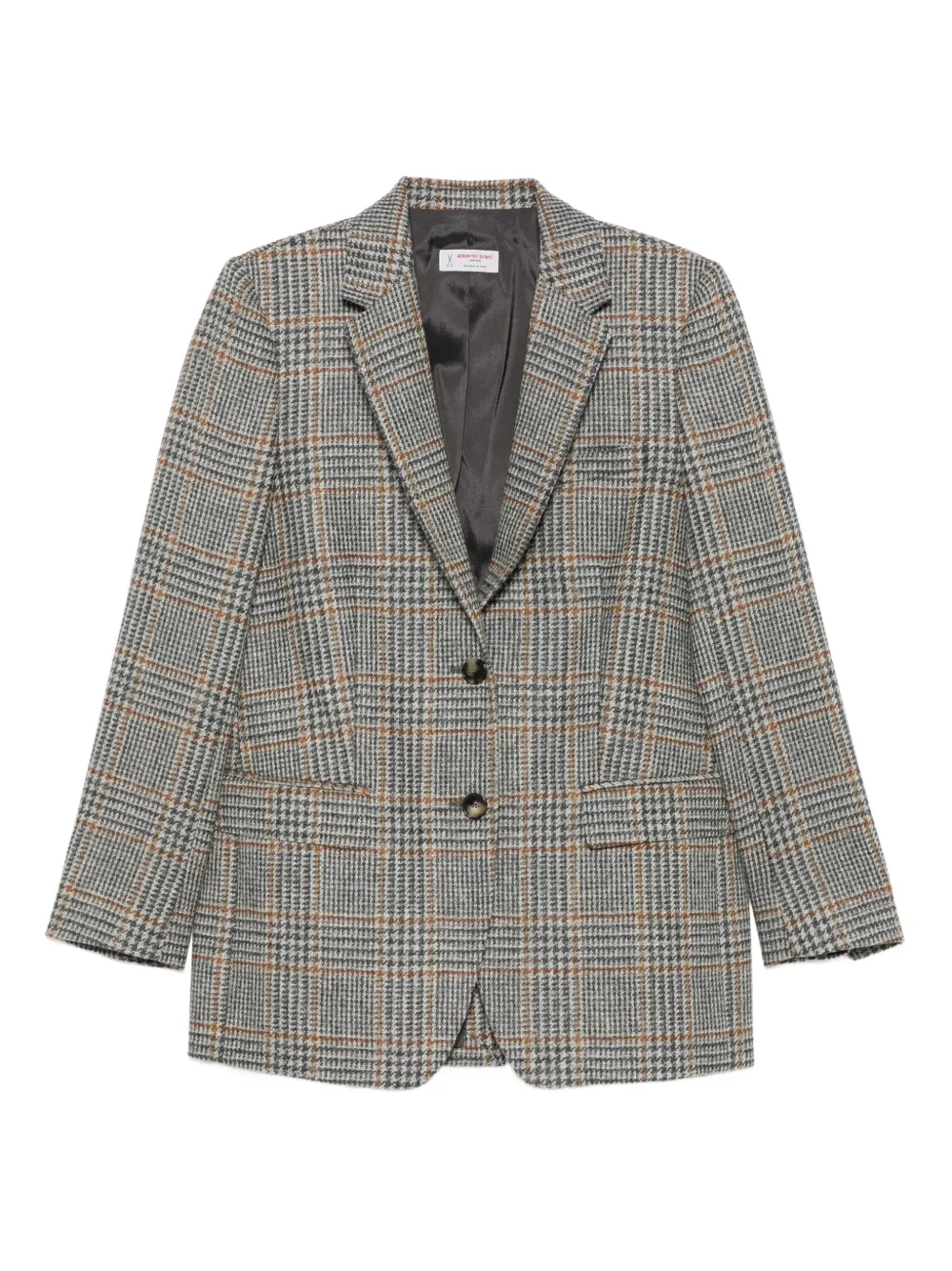 Alberto Biani checked button jacket | Grey | Image 1