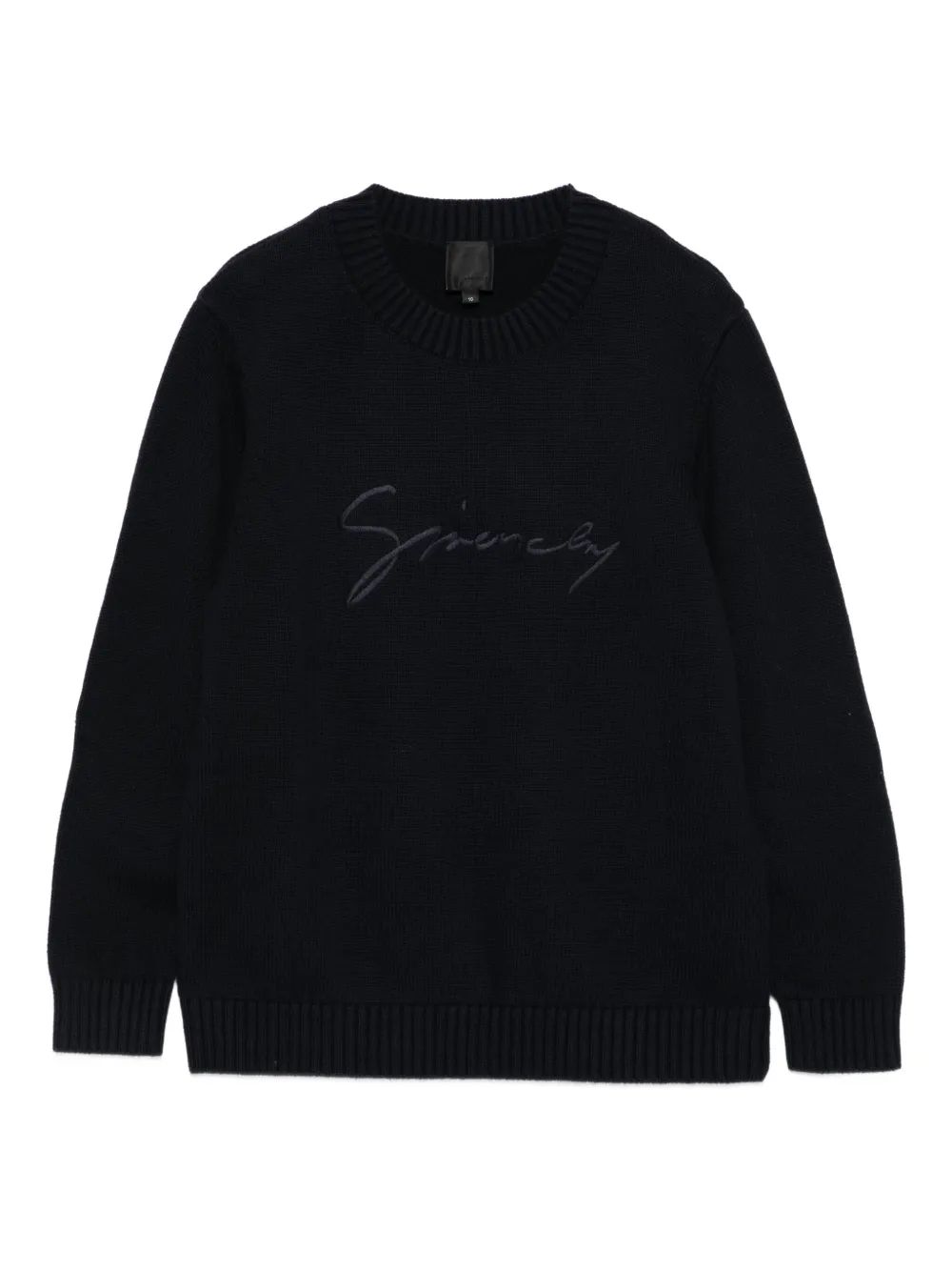 Givenchy Kids embroidered-logo sweater - Blu