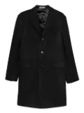 Corneliani checked button coat - Grey