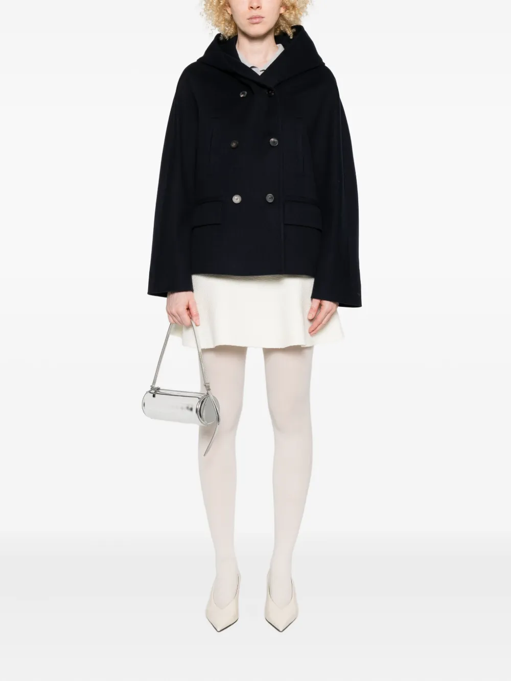 Alberto Biani hooded double-breasted coat | Double Breasted & Peacoats | Image 2