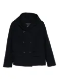 Alberto Biani hooded double-breasted coat - Blue