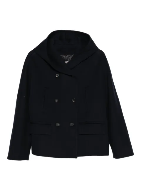 Alberto Biani manteau croisé à capuche