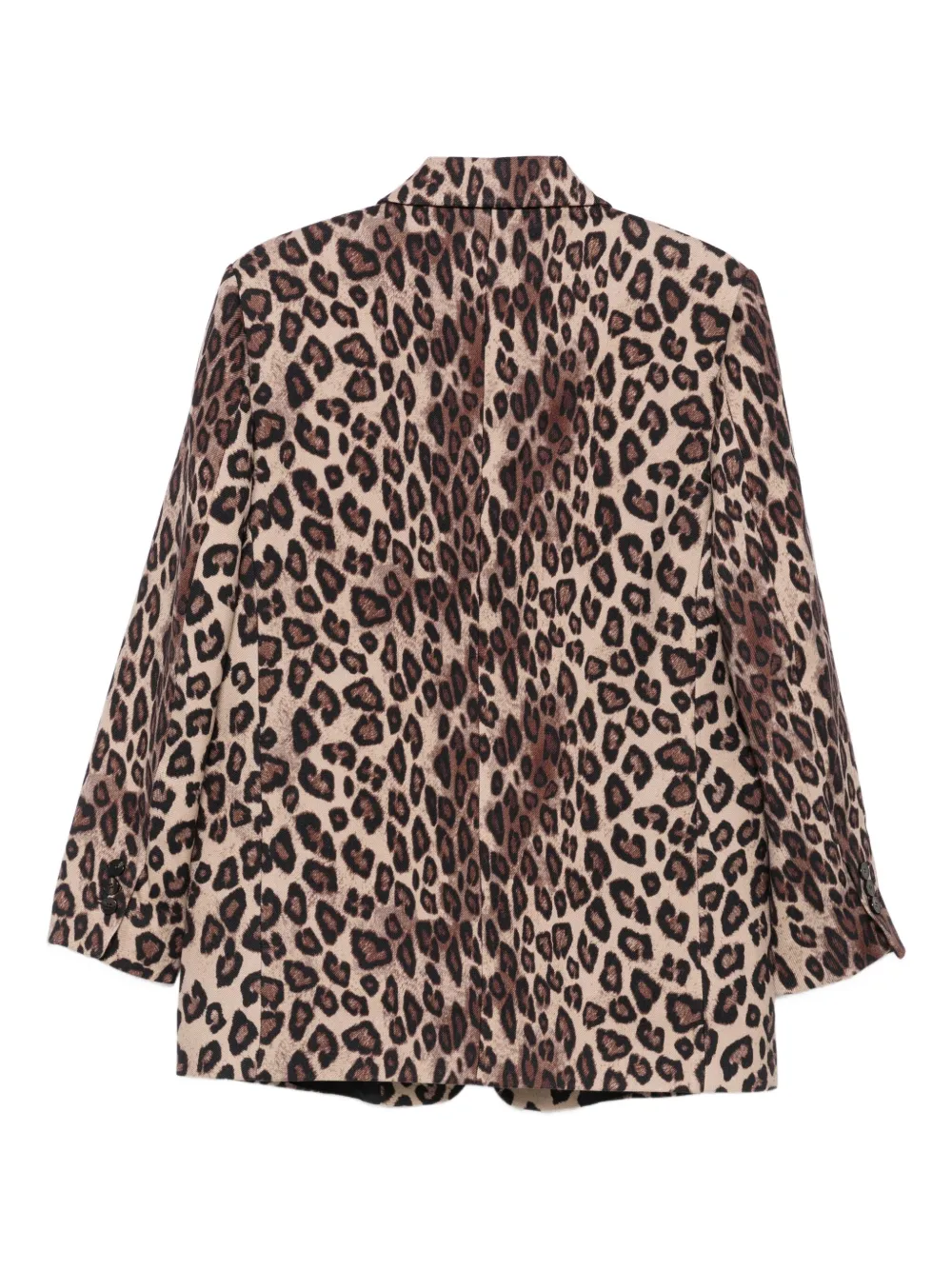Alberto Biani Leopard-print Button Blazer In Animal Print