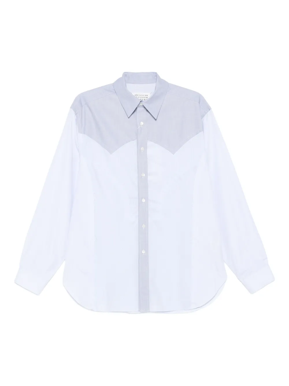 Maison Margiela two-tone yoke shirt | Blue | Image 1
