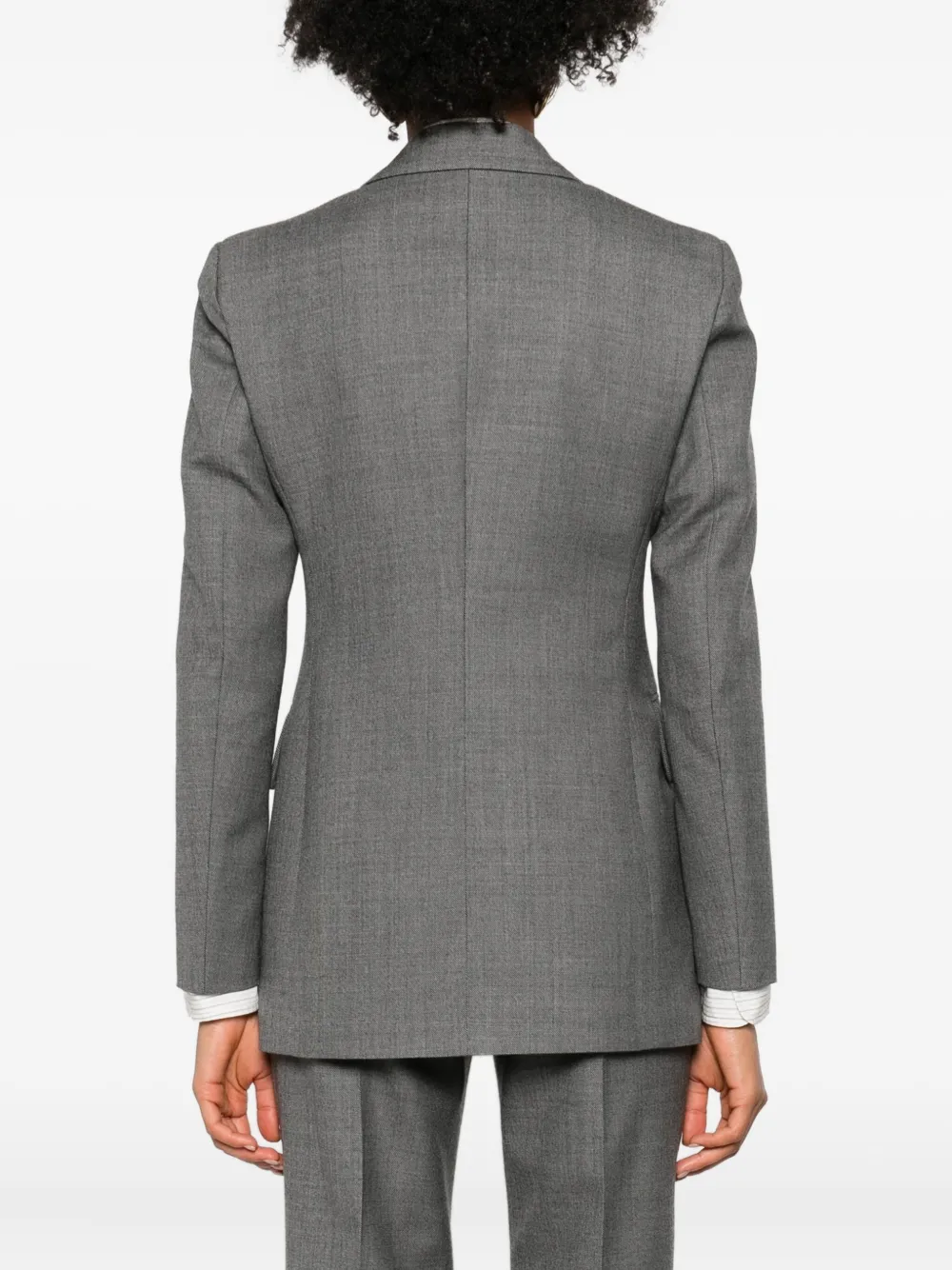 Seafarer Wollen blazer met dubbele rij knopen Grijs