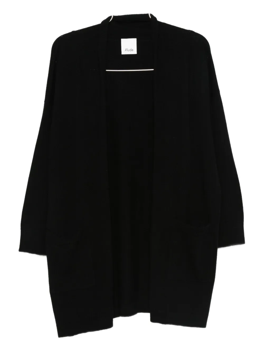 Allude Open-front Cardigan In Black