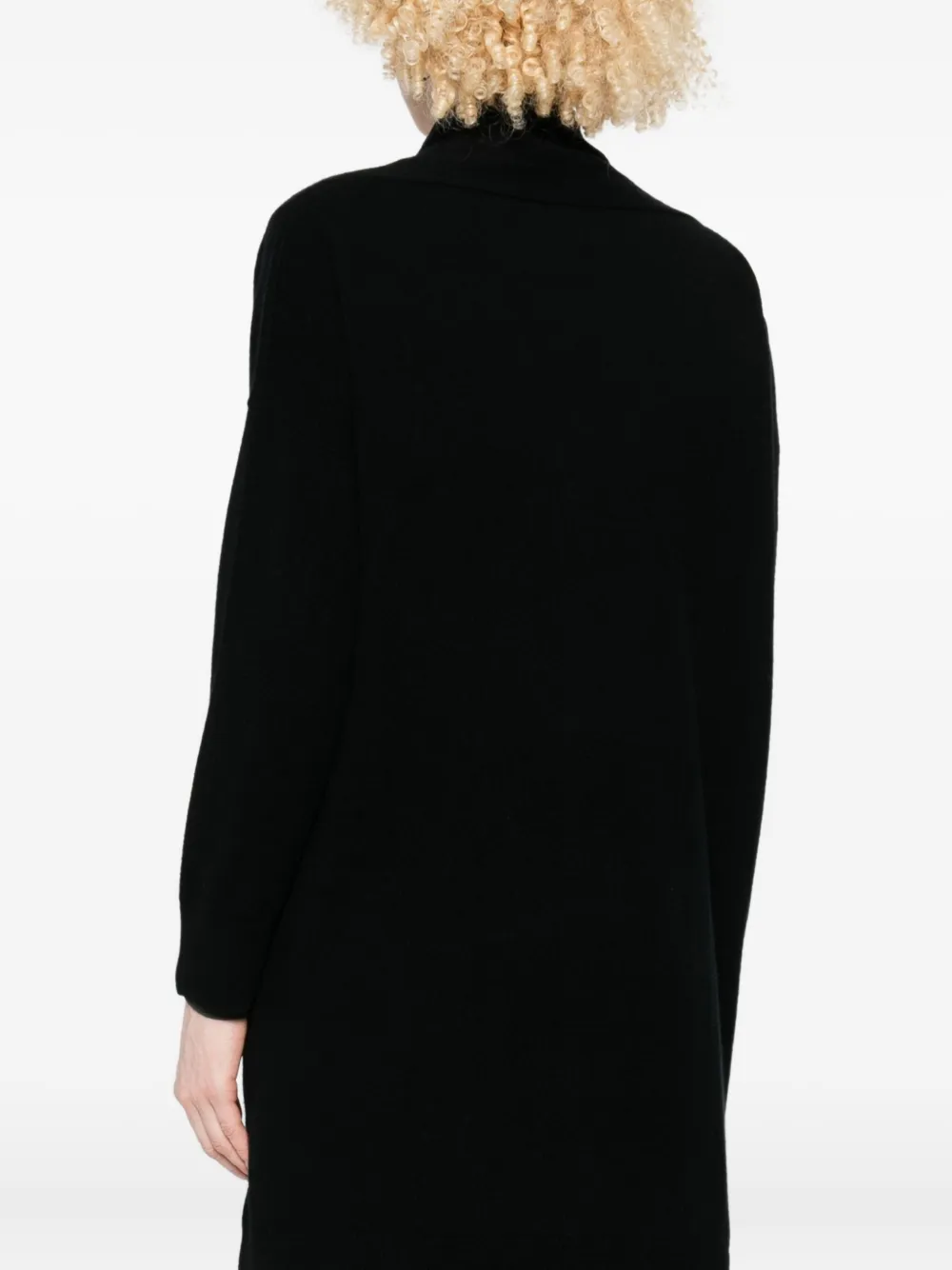 Allude Open-front Cardigan In Black
