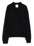 Allude polo-neck sweater - Blue