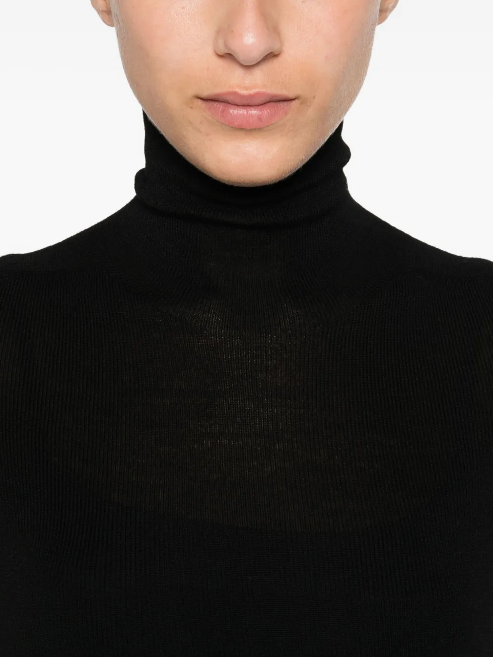 Dorothee Schumacher Trui met hoge hals en lange mouwen Zwart