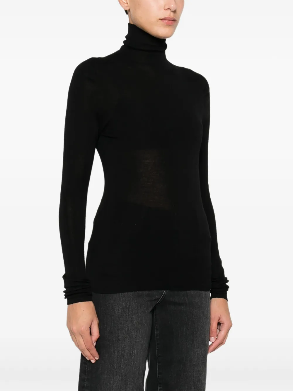 Dorothee Schumacher Trui met hoge hals en lange mouwen Zwart