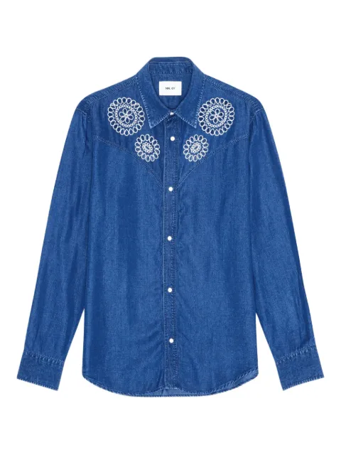 NN07 camisa de mezclilla bordada