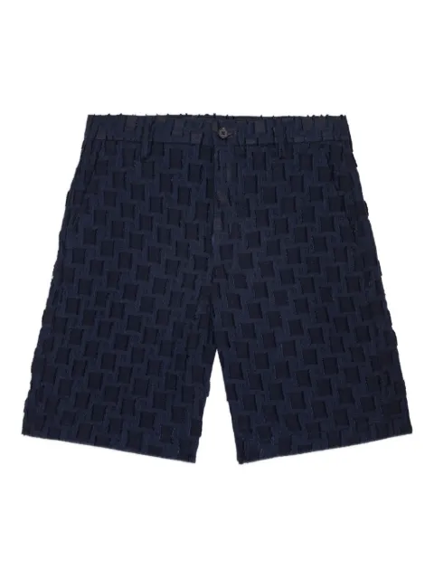 NN07 Paw textured-weave shorts