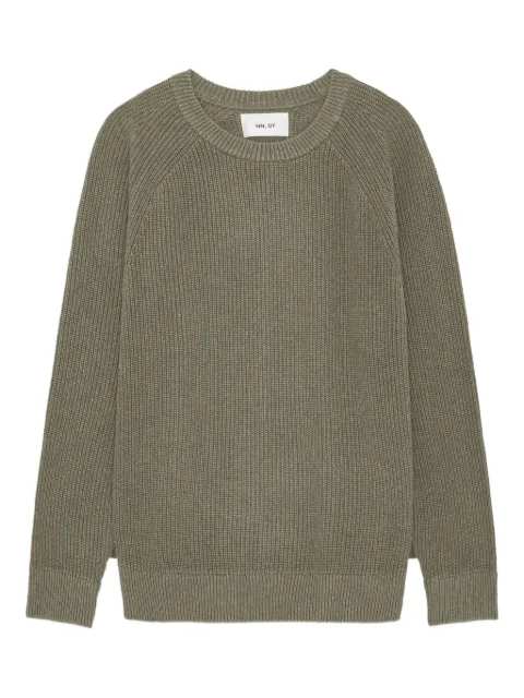 NN07 raglan-sleeve ribbed sweater