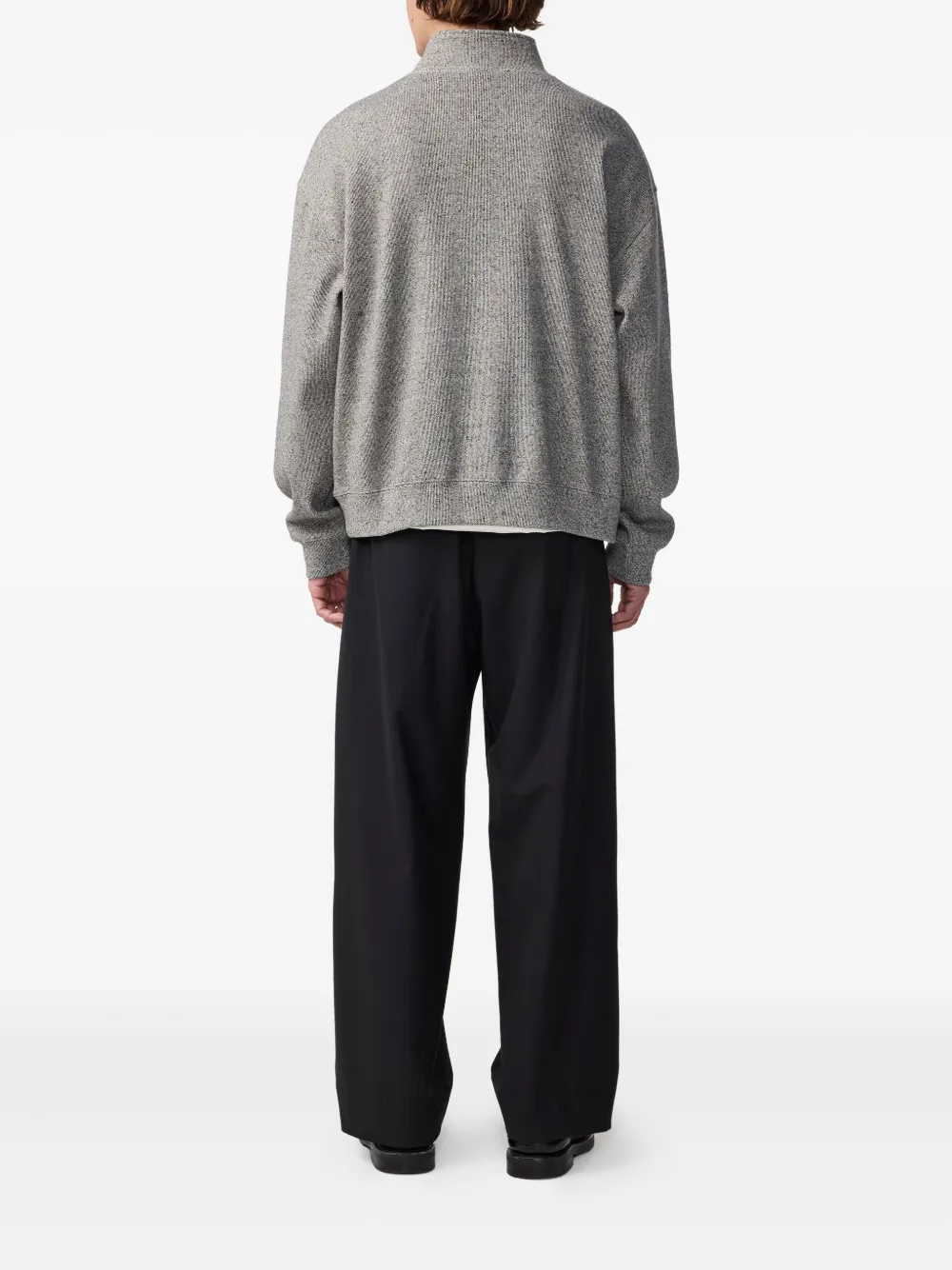 Nn07 David Half-zip Sweatshirt In Gray