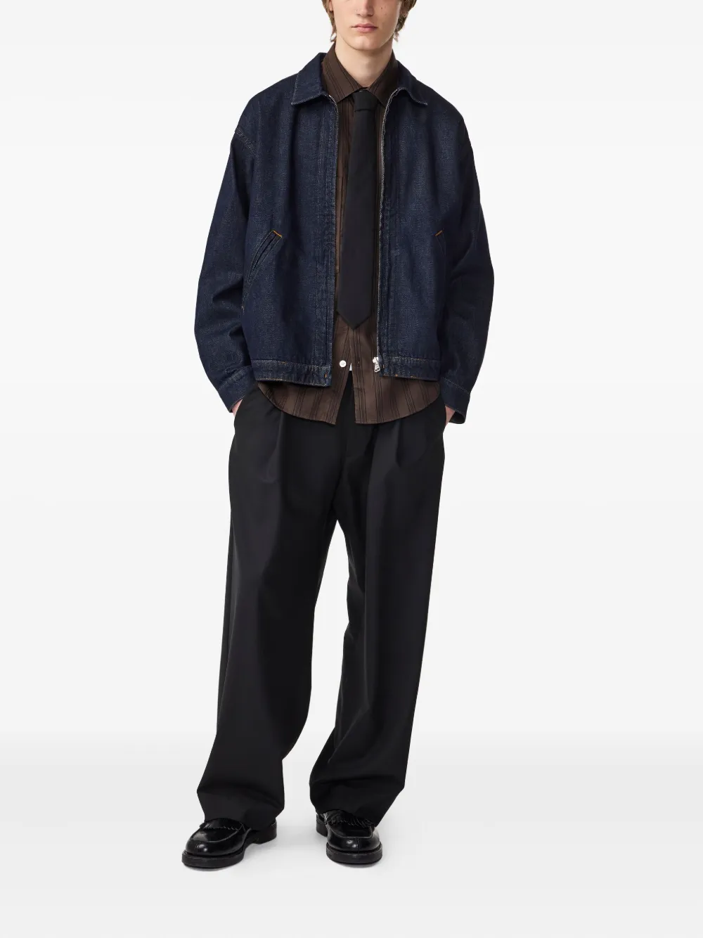 NN07 Jack met rits en zak Blauw