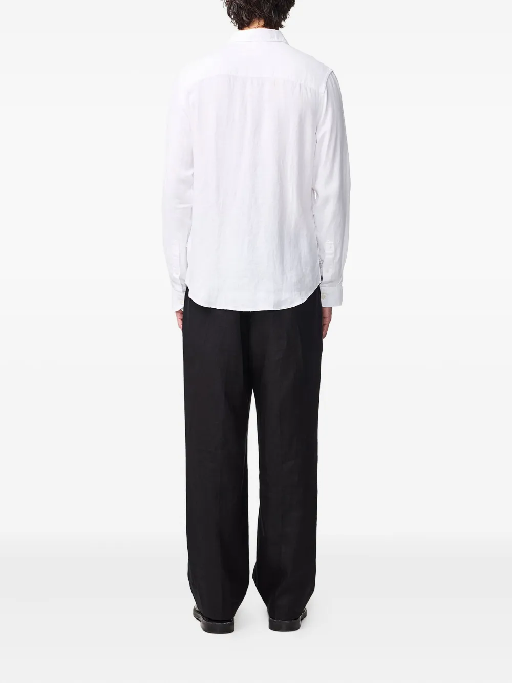 Nn07 Andrew Linen Shirt In White