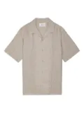 NN07 Julio short-sleeve linen shirt - Neutrals