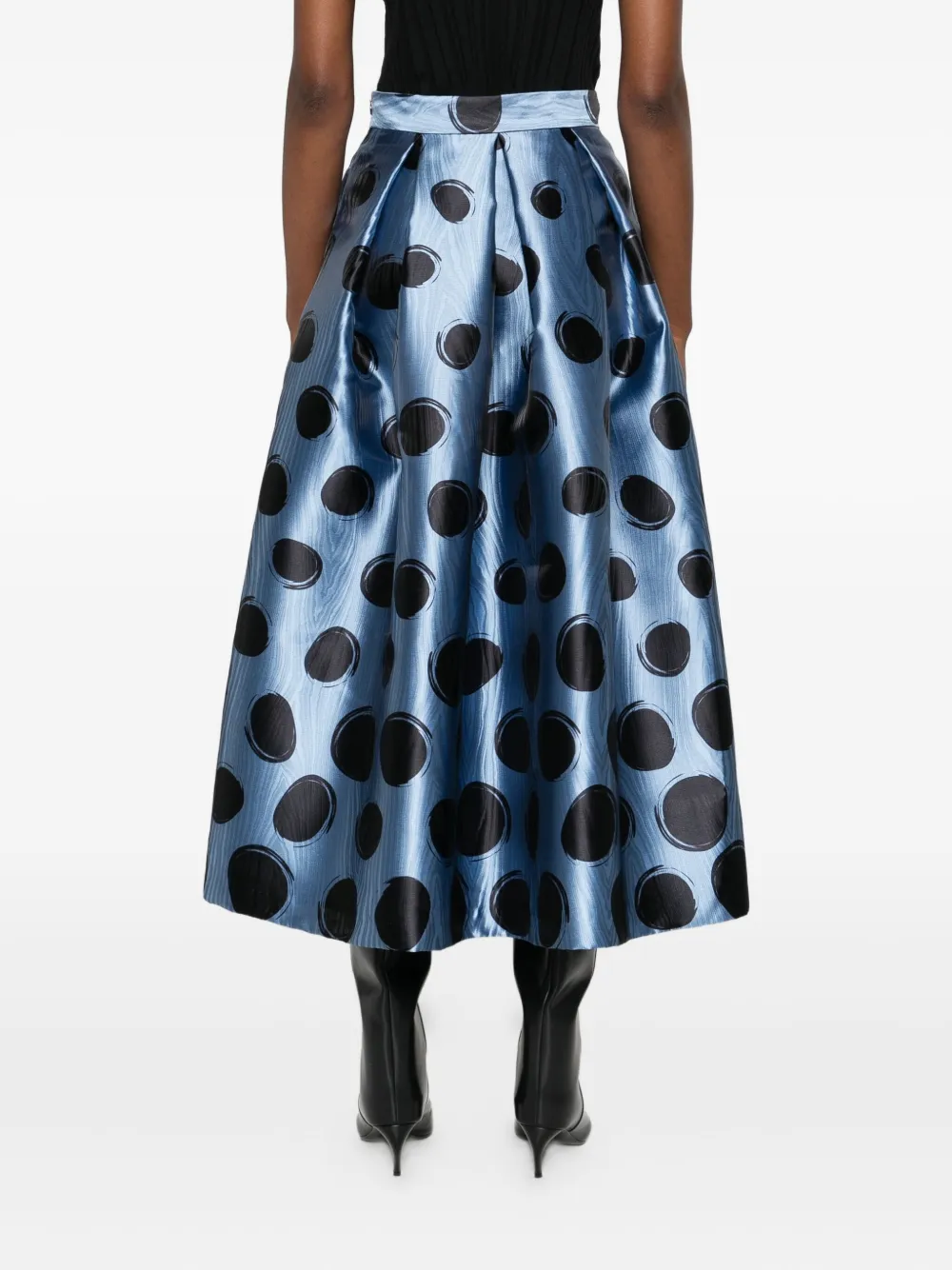 Lunatica Milano Maxi-plooirok Blauw