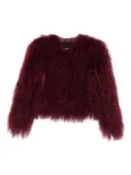 Numerootto mongolian fur jacket - Red