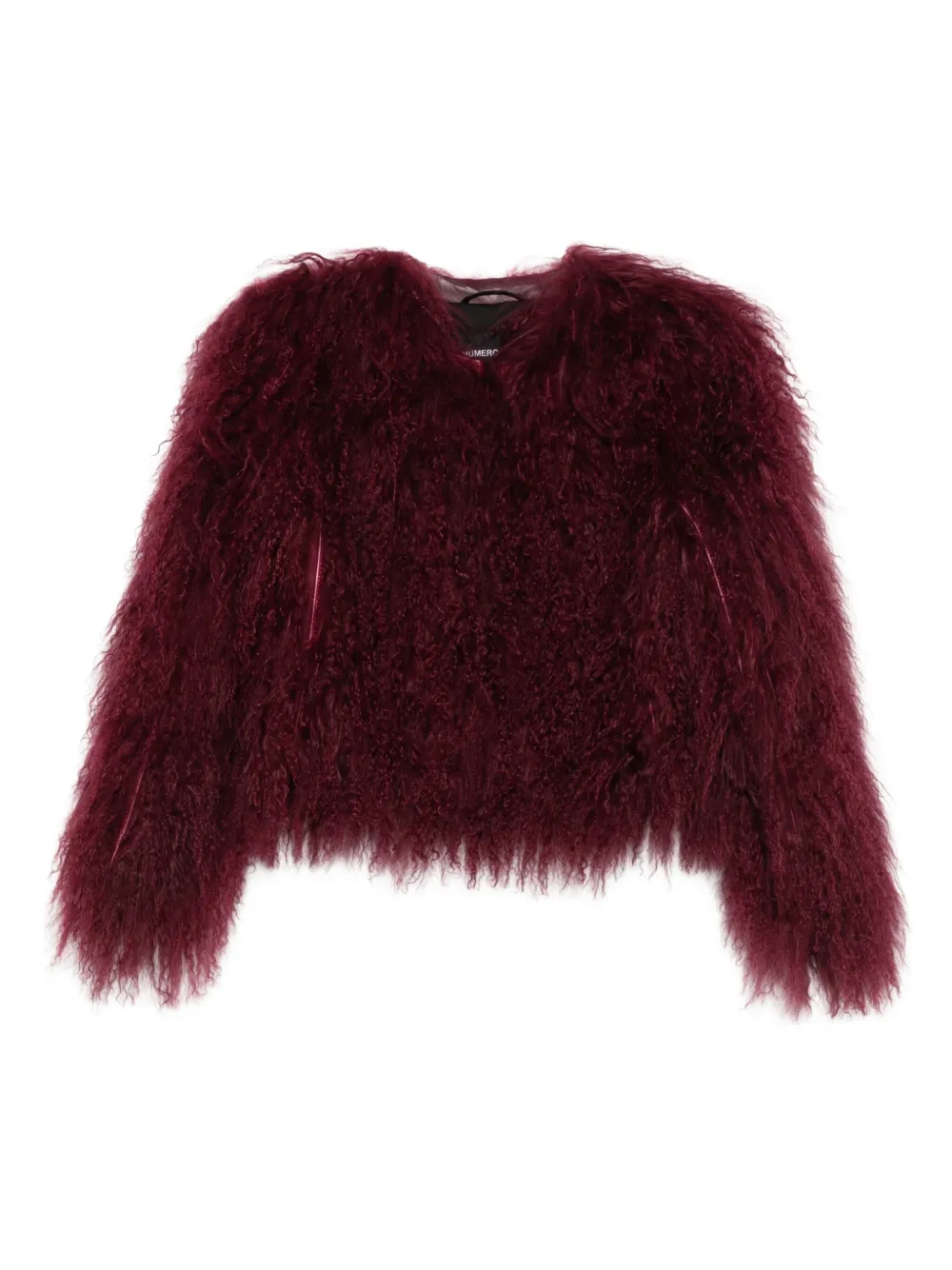 Numerootto mongolian fur jacket | Red | Image 1
