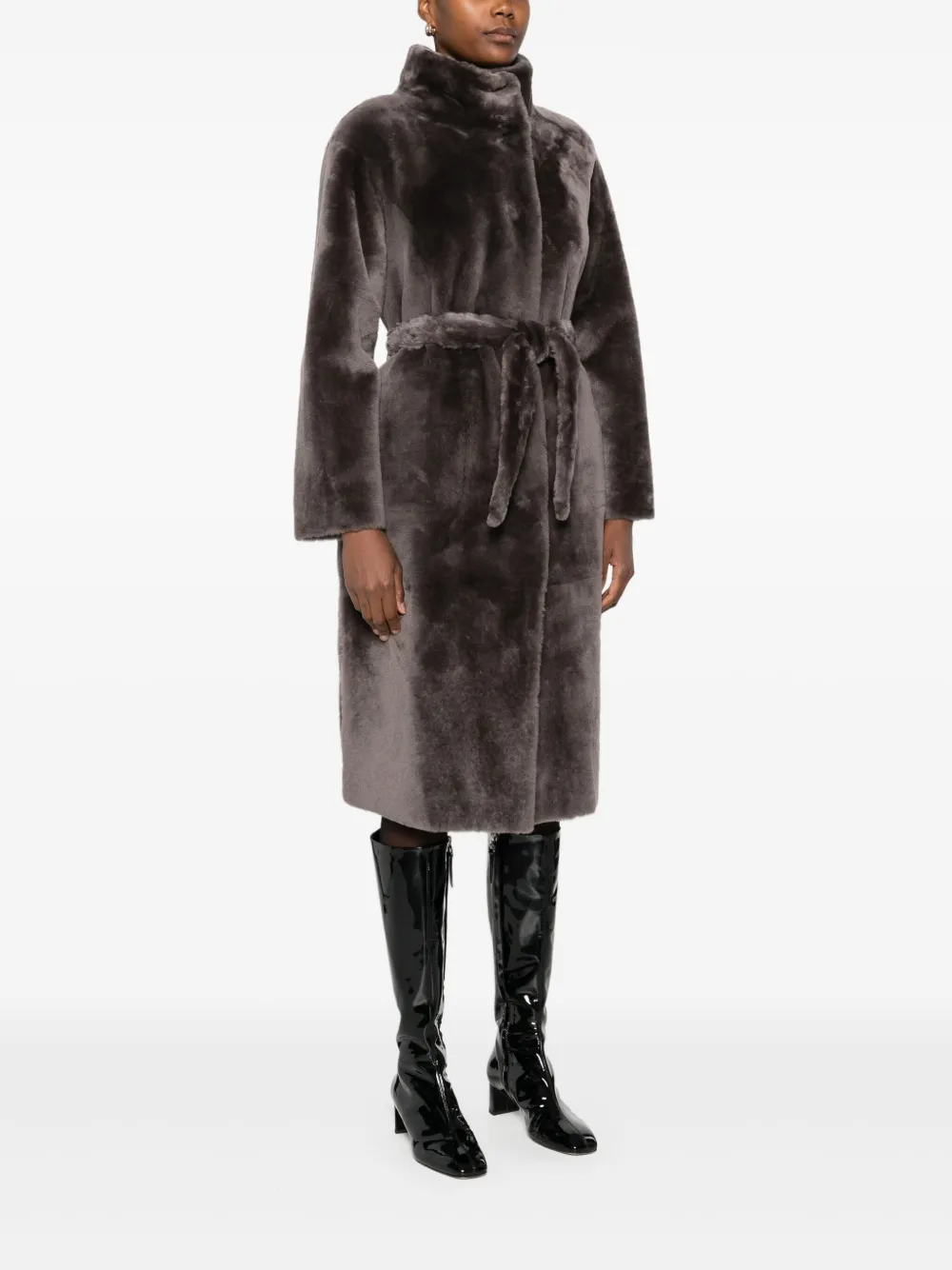 Suprema Reversible Coat In Brown