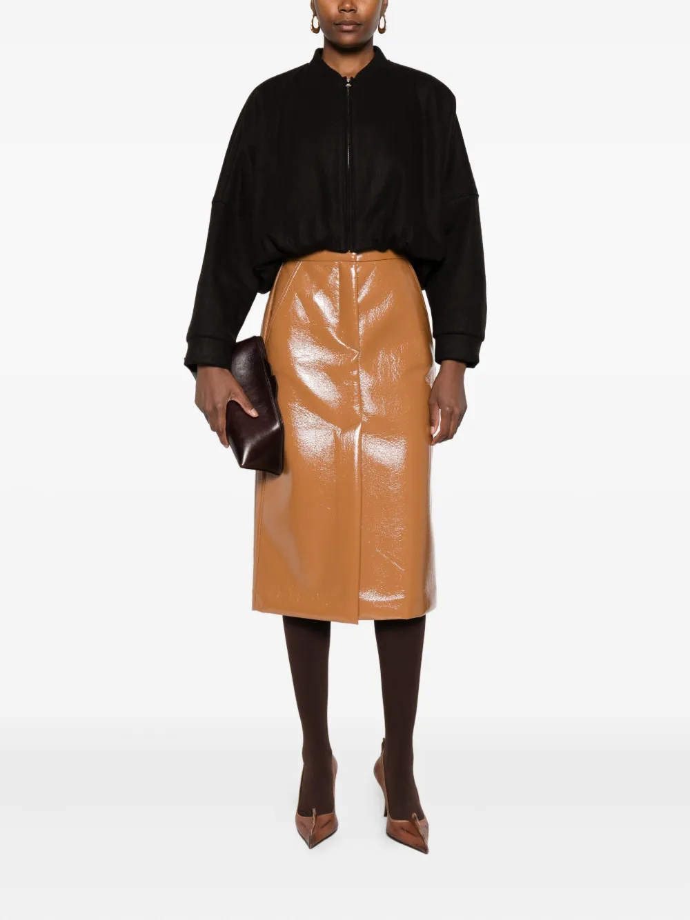 Tela crop-length bomber jacket | Varsity Jackets | Image 2