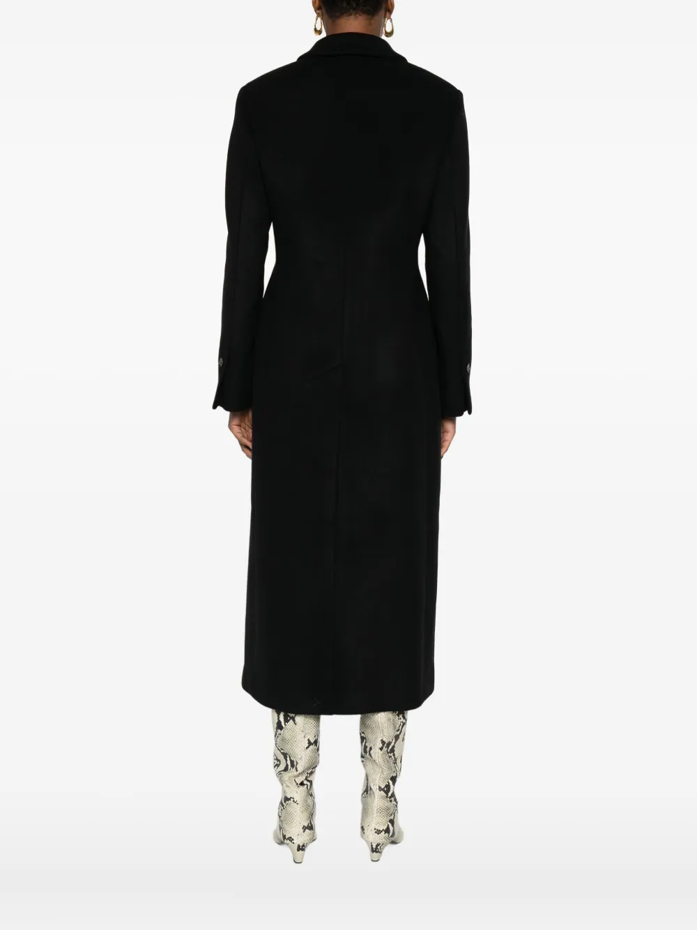 Tela Jas met dubbele rij knopen Zwart