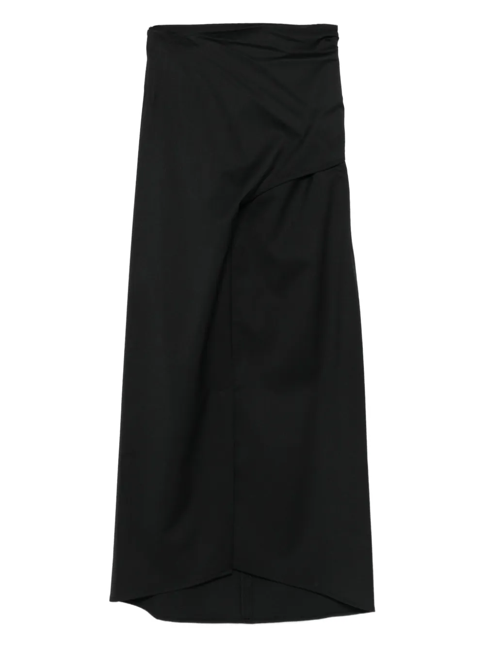 Tela wraparound midi skirt | Black | Image 1