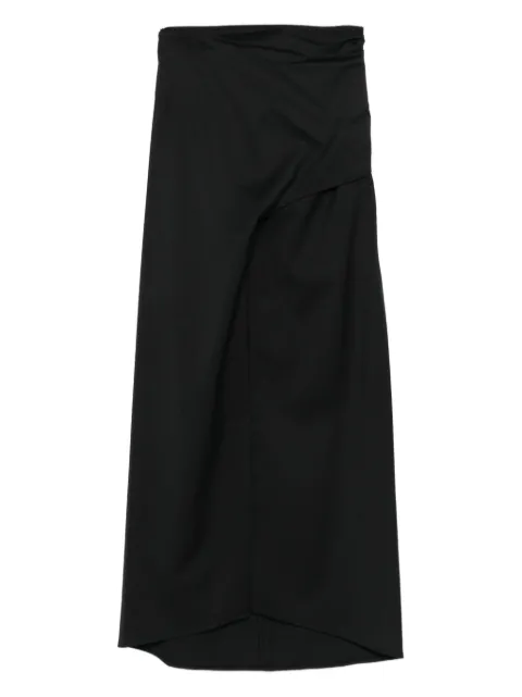 Tela wraparound midi skirt
