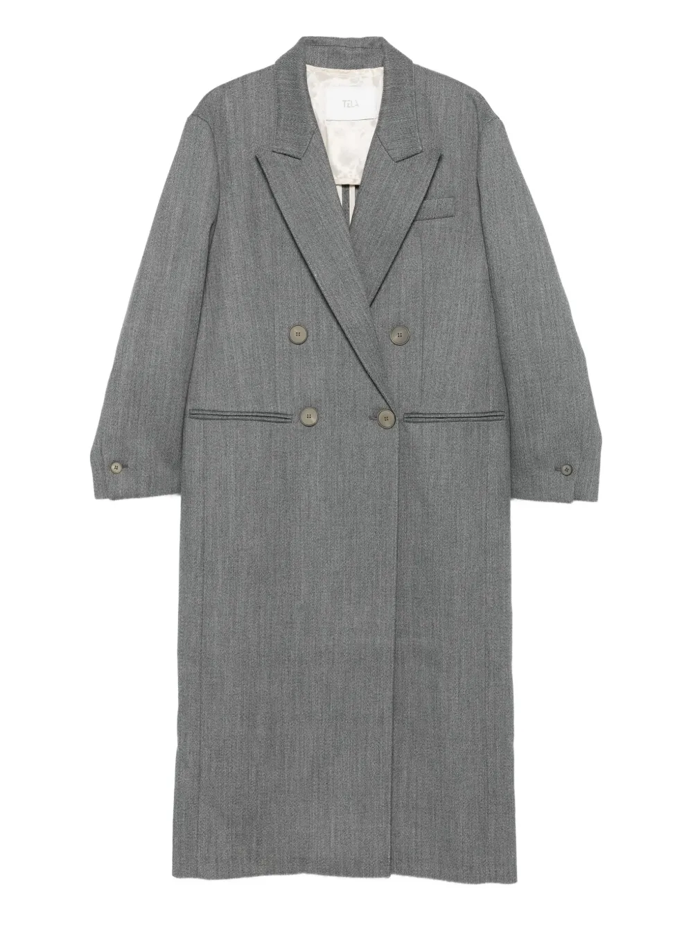 Tela double-breasted coat | Grey | Image 1