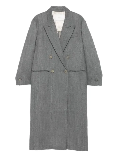 Tela double-breasted coat