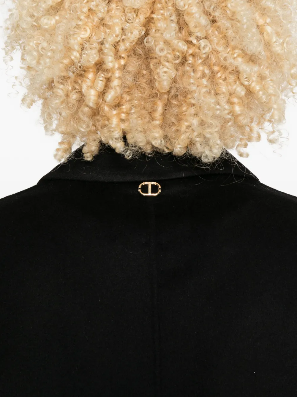 TWINSET Jas met enkele rij knopen Zwart