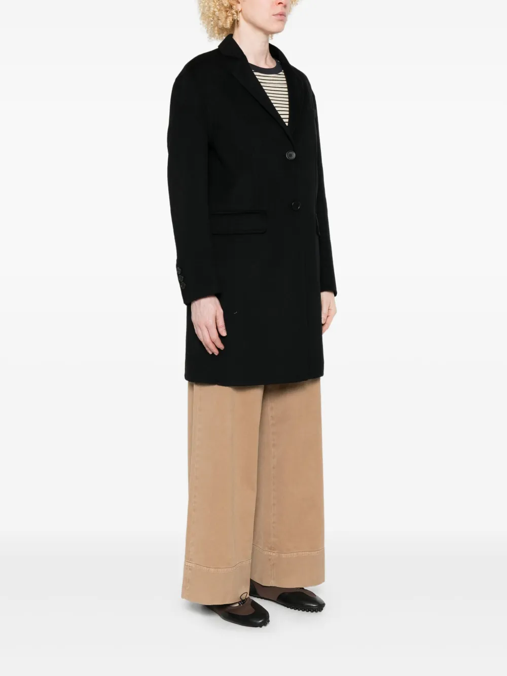 TWINSET Jas met enkele rij knopen Zwart