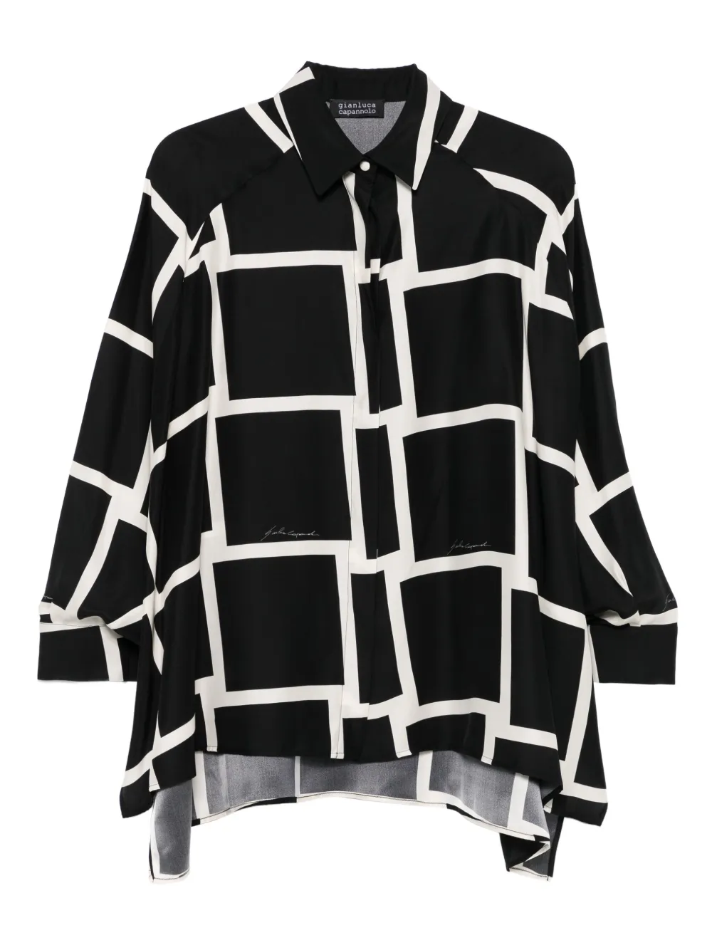 Gianluca Capannolo geometric-print shirt | White | Image 1
