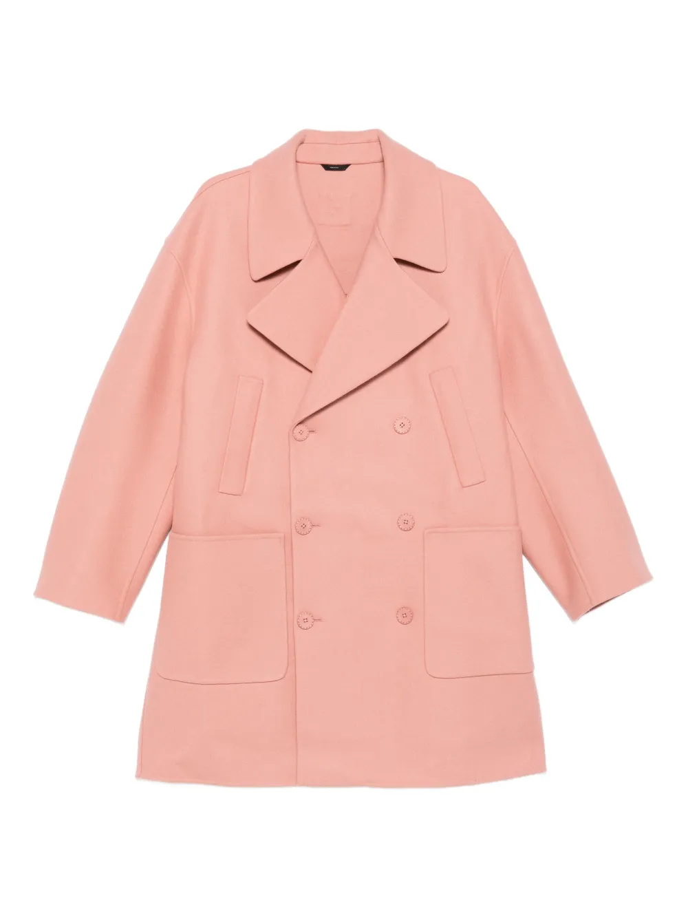 FENDI double-breasted patch-pocket coat | Pink | Image 1