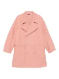 FENDI double-breasted patch-pocket coat - Pink