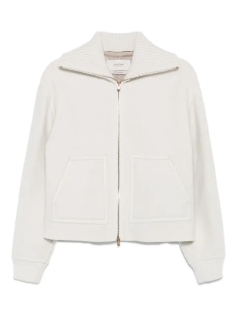 Agnona roll-neck zip-front jacket