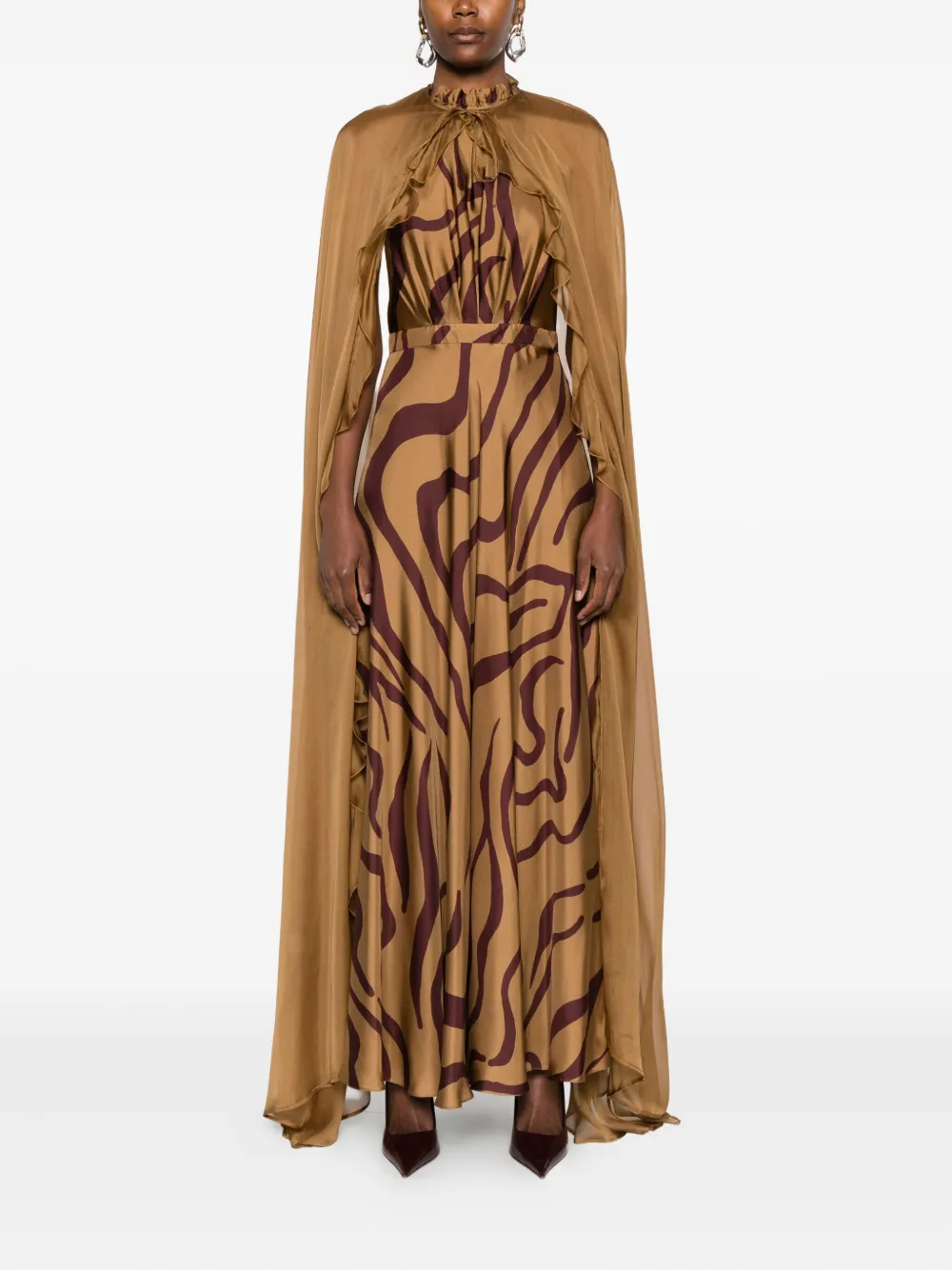 Raquel Diniz ruffled cape coat | Capes | Image 2