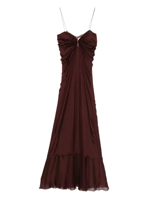 Raquel Diniz ruffle-hem maxi dress